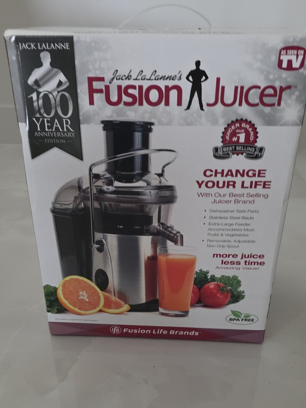 Jack LaLanne Fusion Juicer Original Box NEW WITH TAGS